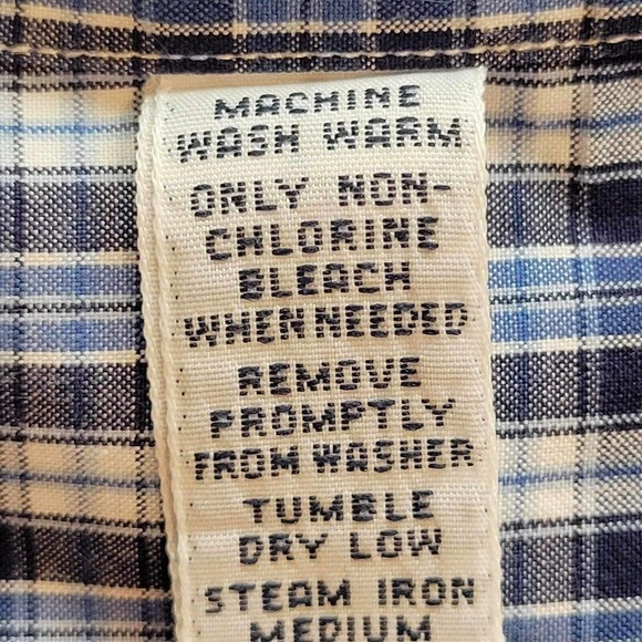 Polo Ralph Lauren Oxford Men's L Plaid LS Button Down Shirt Twill Blue - Picture 6 of 8